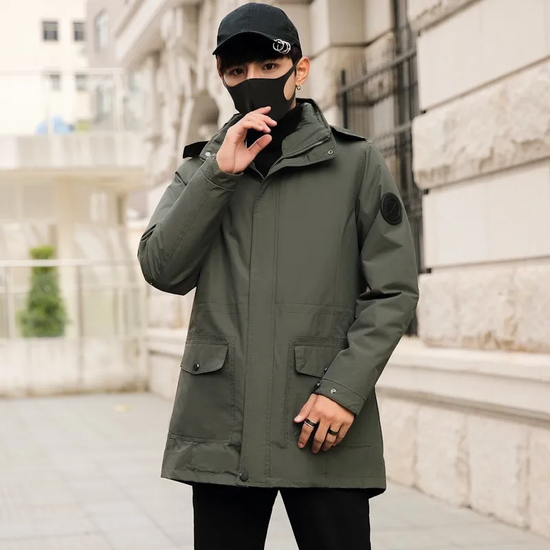 Новый Плюс Размер 8XL 7XL 6XL 5XL 4XL зимняя хлопковая стеганая Длинная Куртка мужская