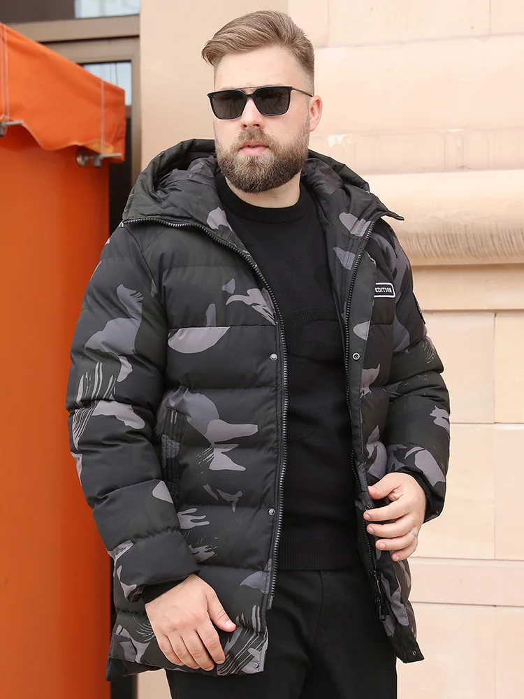 Размера плюс 8XL 7XL 6XL 5XL Новое поступление теплая зимняя куртка мужская