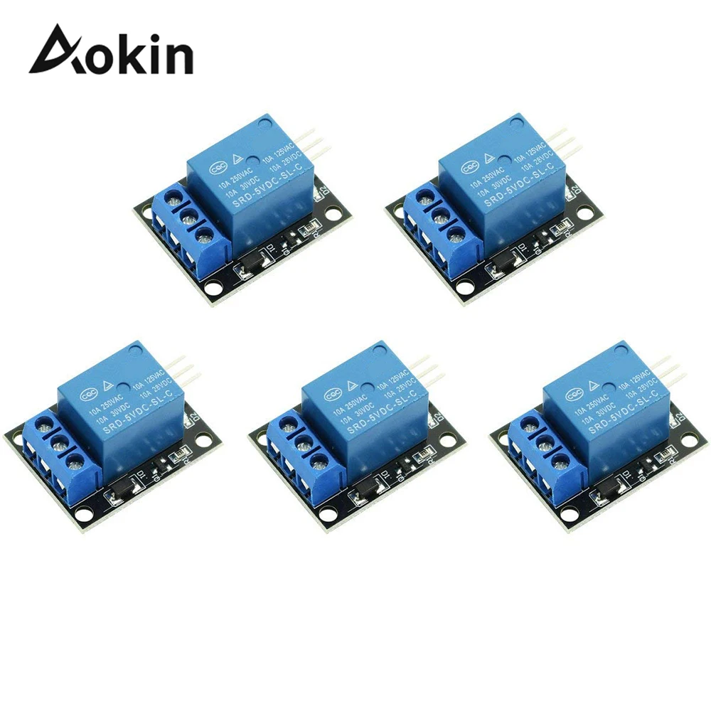 

5v 1 One Channel Relay Module Low Level For Scm Household Appliance Control For Arduino Diy Kit 3d Printer Parts