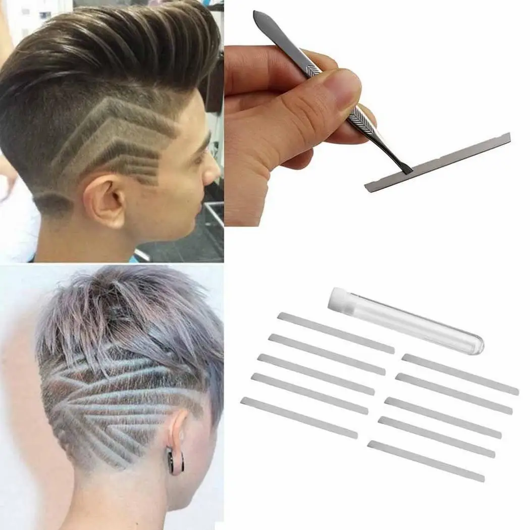 Fashion Useful Hair Styling Razor Engraving Patterns Engraved Pen As Picture Eyebrows Blades 0.007kg | Красота и здоровье