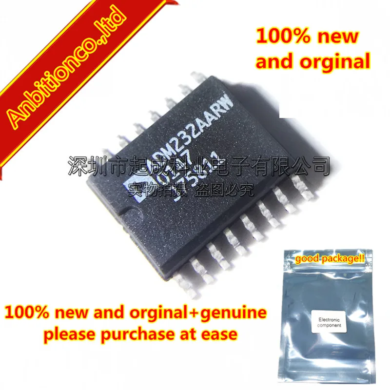 5 шт. 100% Новый оригинальный ADM232AARWZ SOP16 высокоскоростной 5В 0 1 мкФ CMOS RS 232