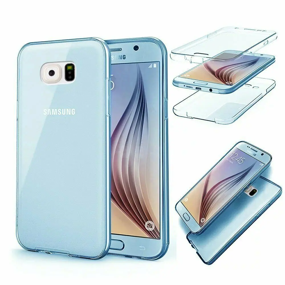 Чехол для Samsung A8 A7 A5 A3 J8 J7 J6 J5 J4 J3 2018 2017 тонкий 360 полноразмерный чехол силиконовый