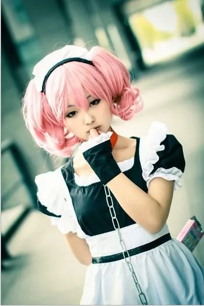 Японская анимация Сексуальная maidserSkull дворца Geliu Docosplay японская черно белое