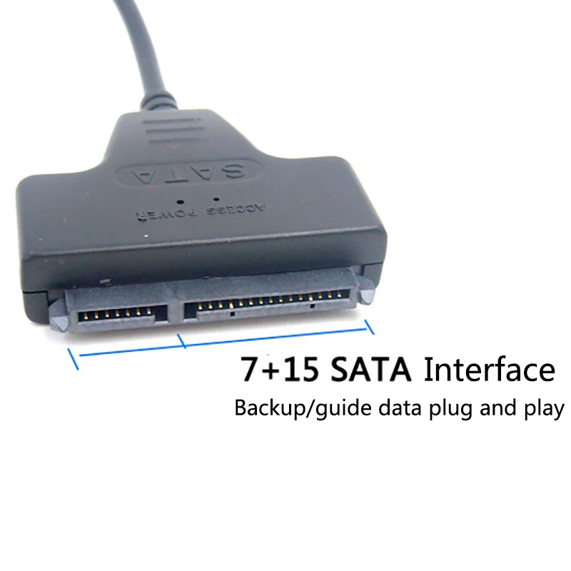 SATA к USB 2 0 до 7 15 22pin адаптер Кабели для 5 ''HDD ноутбука жесткий диск внешний