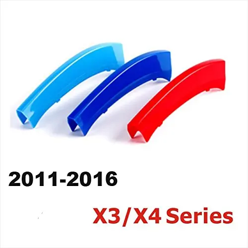 Для BMW X3 X4 F25 F26 7 решетки 2016 2011 Грили Накладка полосы крышка 3 цвета 3D | Гоночные решетки -32950956755