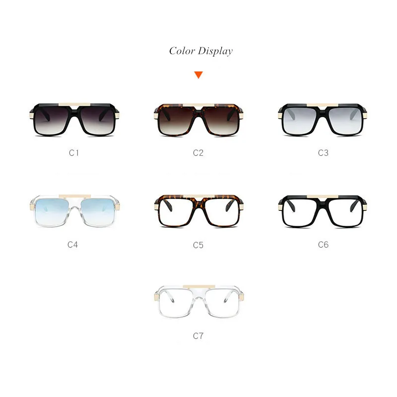 

Imwete Oversized Sunglasses Men Vintage Gradient Goggles Sun Glasses Women Vintage Big Frames Sunglass UV400 Metal Eyewear Male