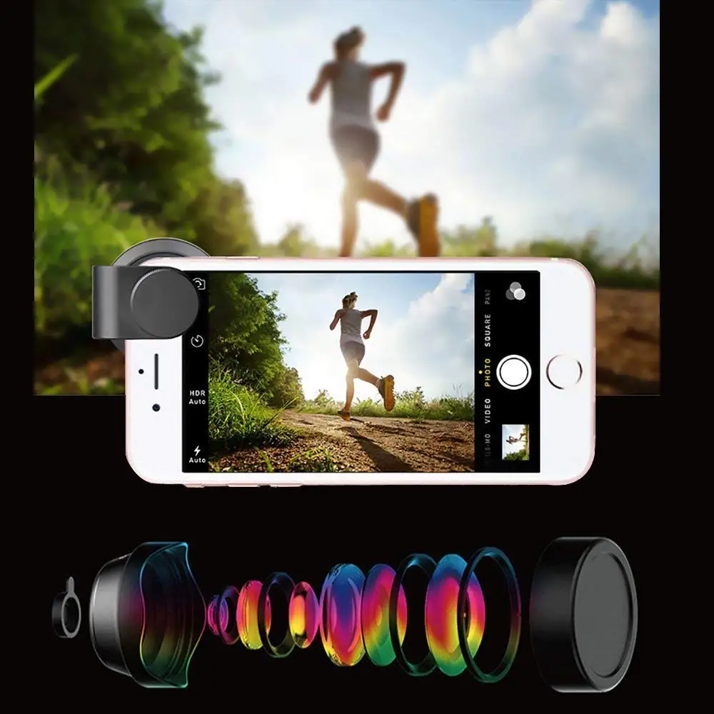 105 мм Камера Anamorphic макро телеобъектив объективов сотового телефона для iphone 8/7/6s/6