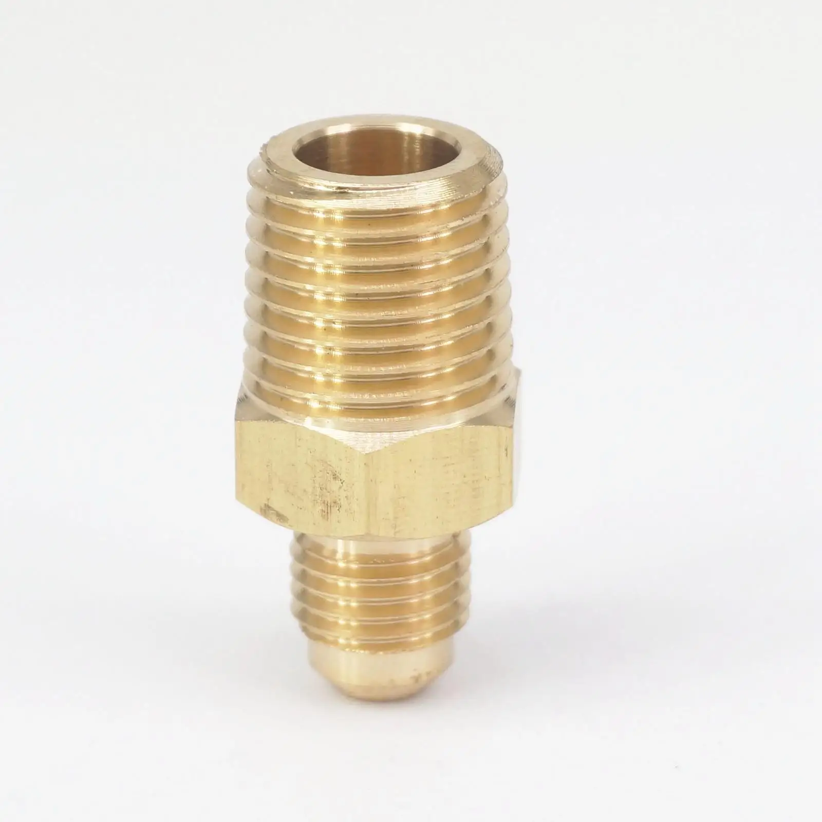 Подходящая трубка с наружной резьбой 3/16 &quot-1/4&quot NPT латунный фитинг SAE 45 градусов
