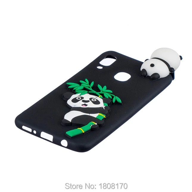 Мягкий чехол из ТПУ C-Ku 3D с мультяшными животными для Samsung Galaxy S10 S10E A30 A50 M10 M20 A7 A9 2018 J4