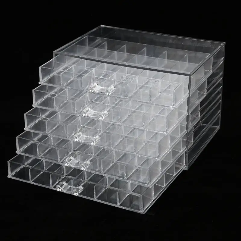 120 Маникюр для ногтей сетка украшения последовательности организовать коробка