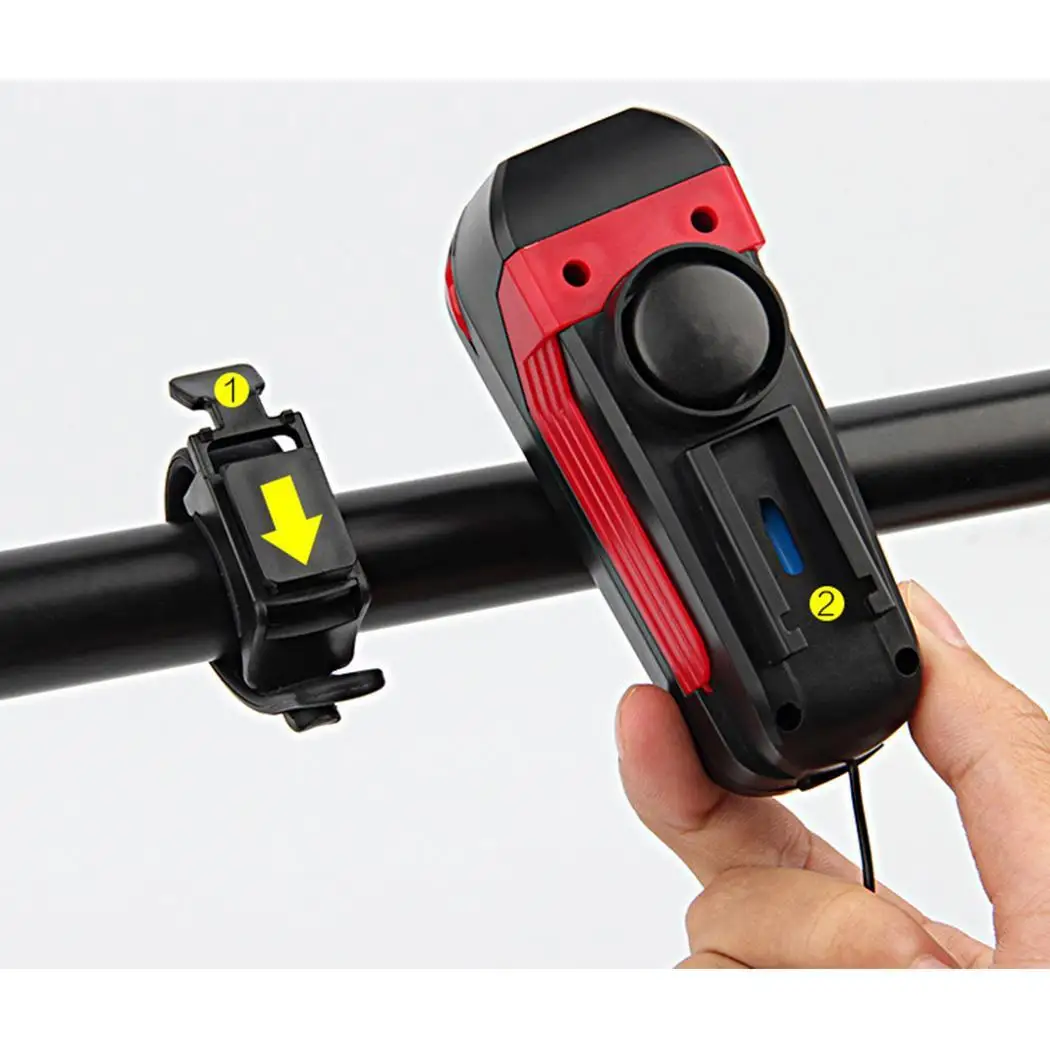 Перезаряжаемая USB велосипедная фара на руль 2000 мА · ч литиевая батарея. 350LM