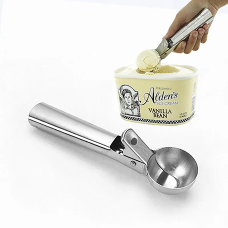 Гелато в Acciaio Inox Совок Sferica di Frutta Cucchiaio Ice кремовый ковш с триггером Frigorifero Casa