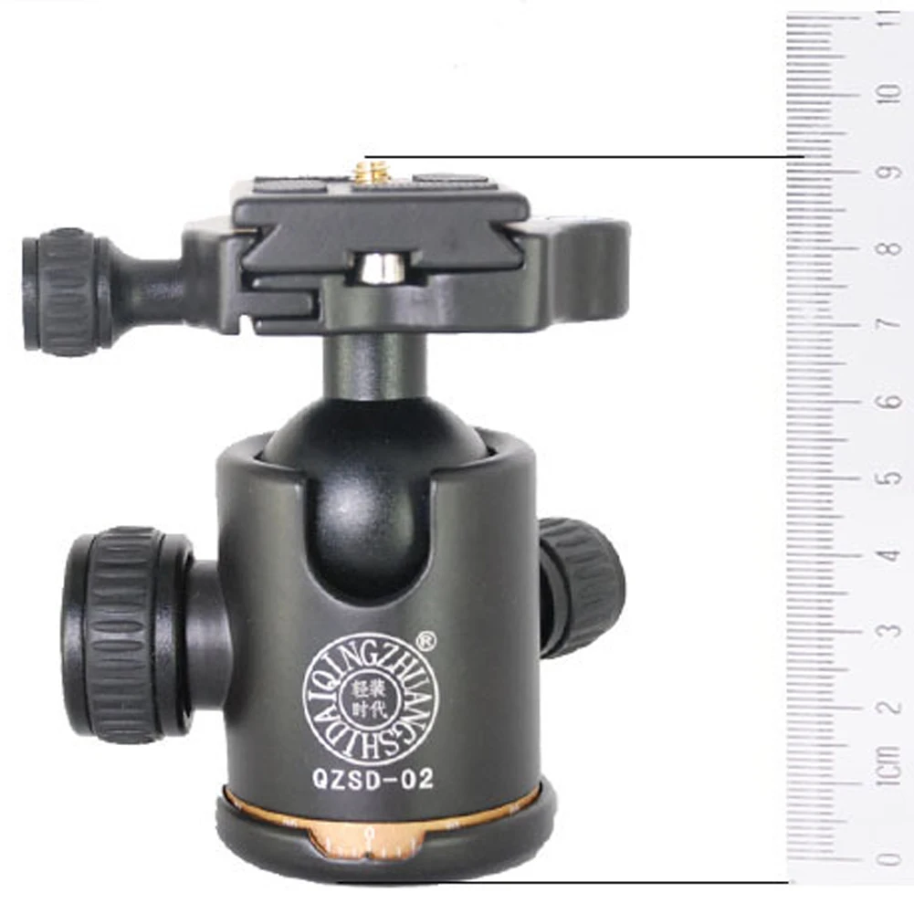 Q02 Алюминий Камера штатив Трипод с белыми помпонами топ Quick Release 1/4 &quotвинтовая