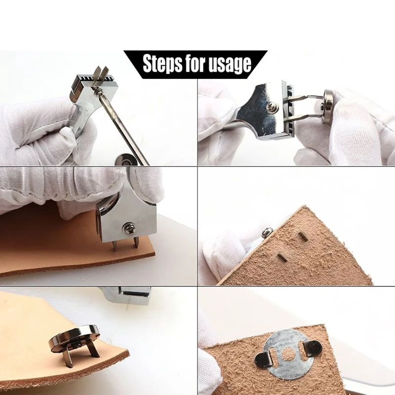 Кожаный перфоратор ручной Diy Регулируемый вентиляционный магнитная пряжка