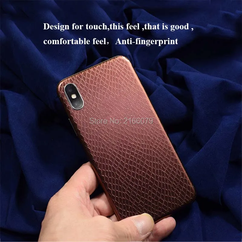 Для Apple iPhone X 6 6S 7 8 Plus 3D змеиная кожа градиентная задняя Обложка Наклейка защитная