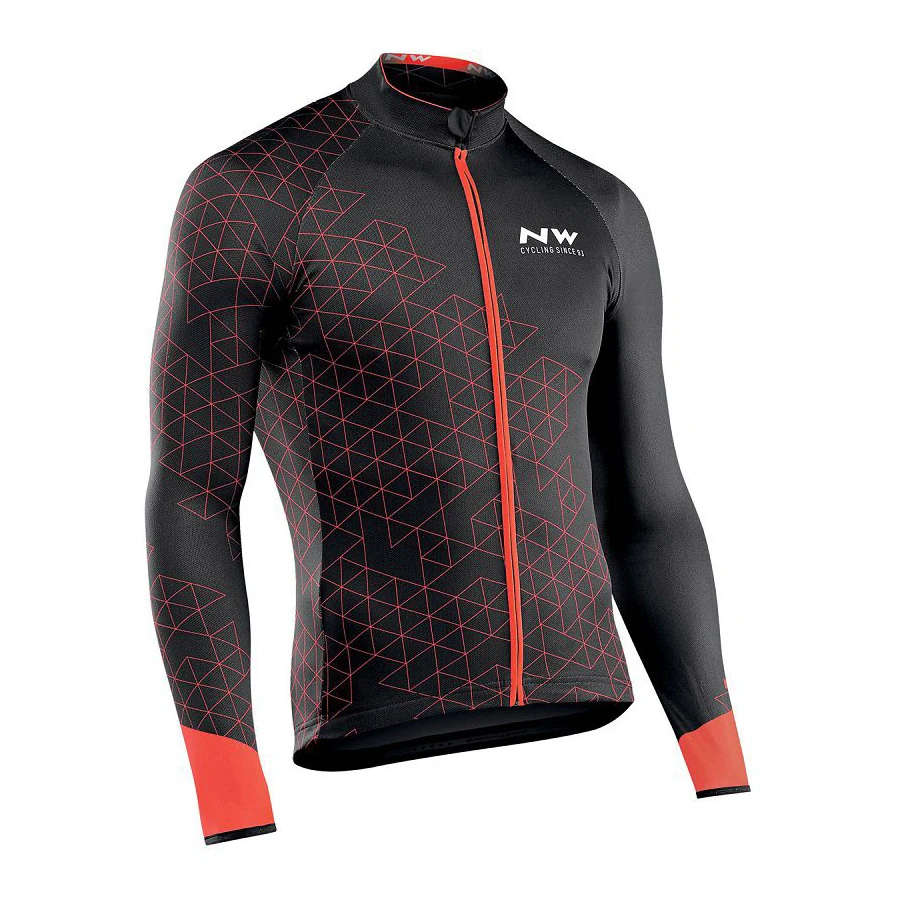 Northwave NW 2018 Pro Team Winter Thermal Cycling Clothing Man Jersey Long Bike Cloth MTB Ropa Ciclismo Bicycle Maillot Gel Bib | Спорт и