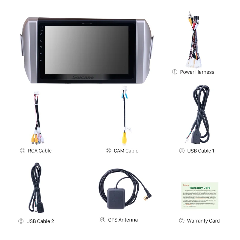 Seicane 9 дюймов HD сенсорный экран Android 10 0 API 29 автомобильное радио для 2015 Toyota INNOVA GPS SWC