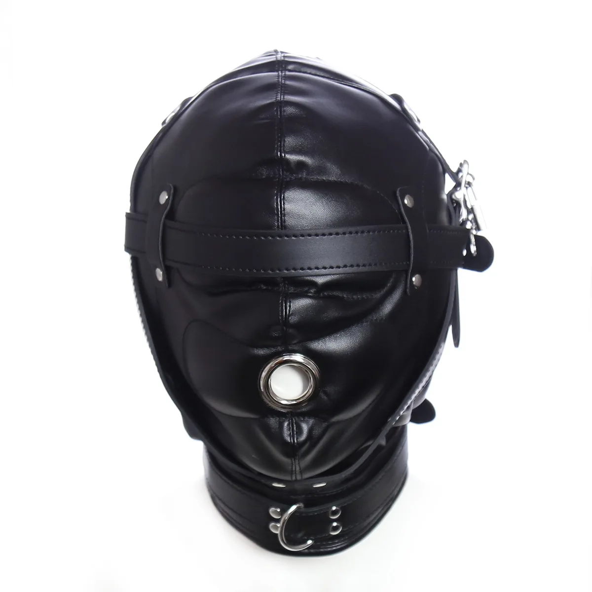 Маска Bdsm секс рабыня капот связывание ограничения БДСМ Связывание PU Фетиш маска