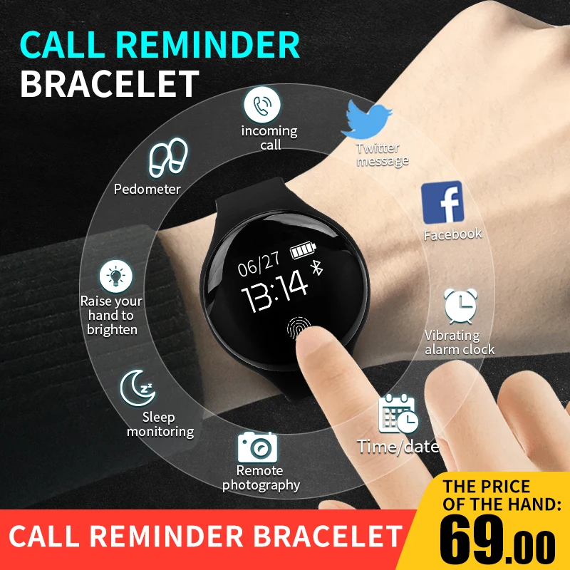 SENSTHEN Bluetooth Смарт часы для IOS Android мужчин и женщин Спорт интеллектуальный счетчик