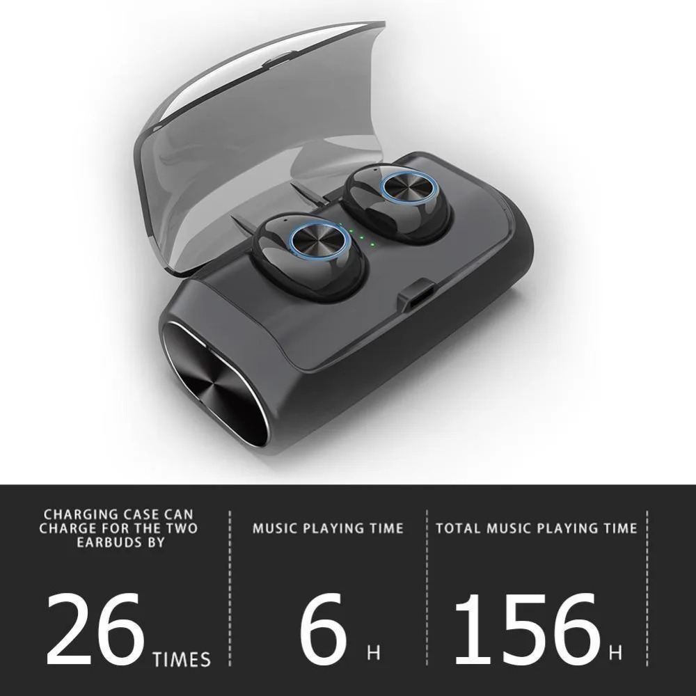 V6 TWS Mini Bluetooth 5 0 наушники стерео гарнитура беспроводные вкладыши IPX2