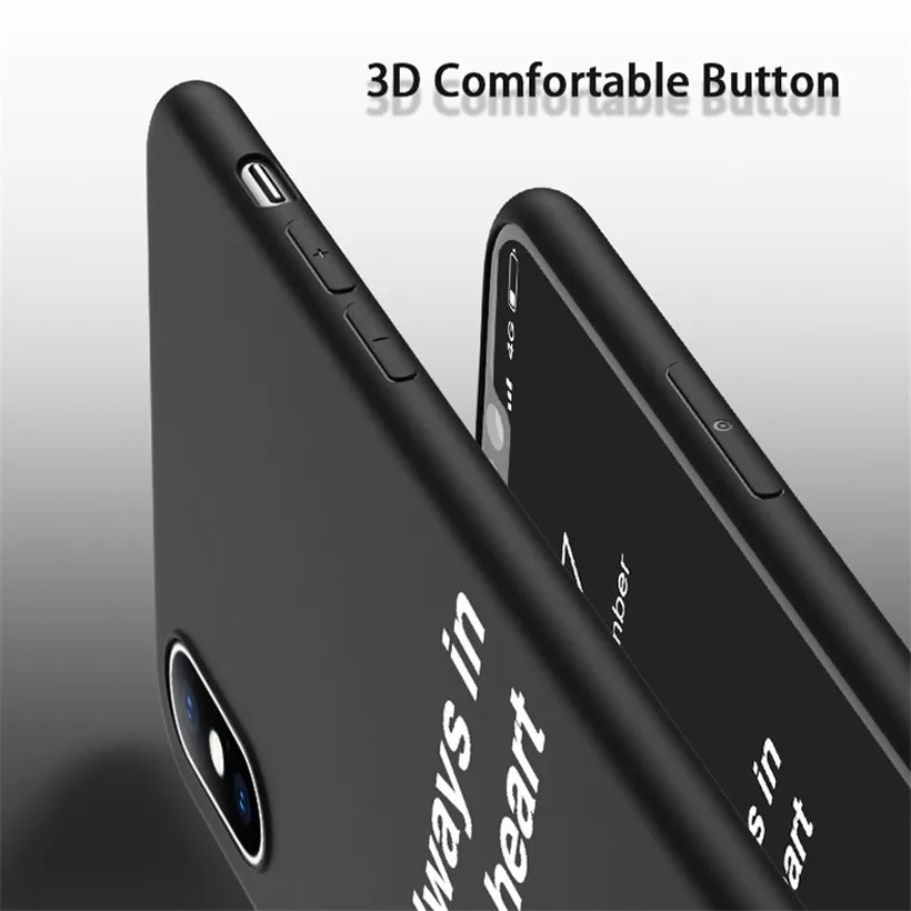 Рельефный 3D чехол USLION для телефона iPhone 7 8 Plus 6 S 5 5s SE мягкая задняя крышка из ТПУ с