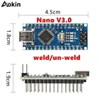 Для Arduino Nano Mini USB с Загрузчиком для контроллера Arduino nano 3,0 Для Arduino CH340 USB драйвер 16 МГц Nano v3.0 ATMEGA328