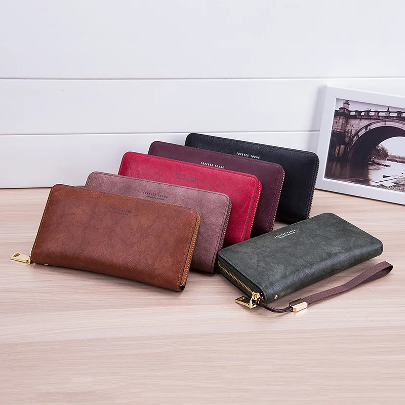 Multi-card Holder Women's Bag Coin Purses Bank Wallet Purse Fashion Card Package Credit Wallets Long Wrist Zipper | Багаж и сумки