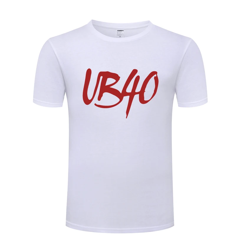 Мужская хлопковая футболка с круглым вырезом и коротким рукавом UB40 | одежда