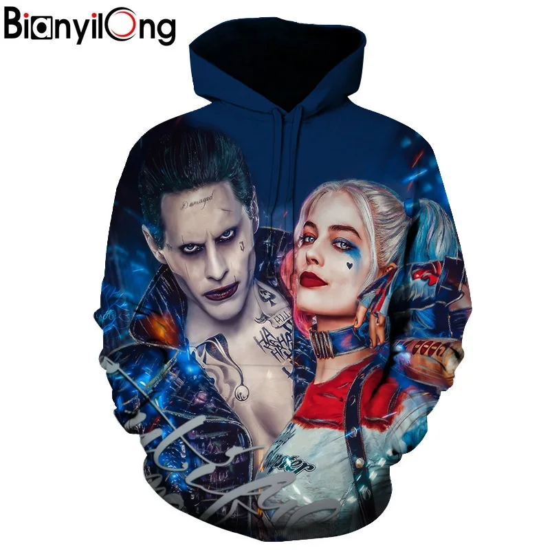 BIANYILONG толстовки 3D мужские и женские свитшоты Модный пуловер осенние спортивные