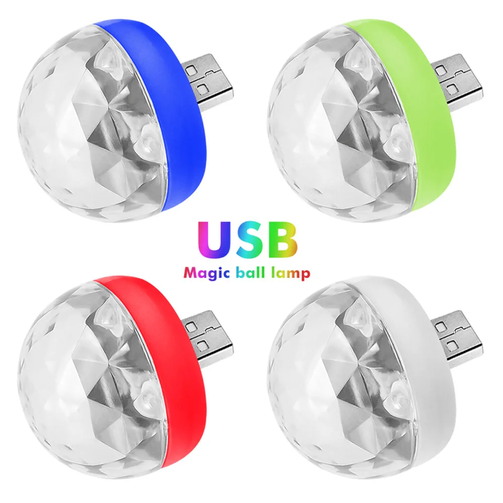 Миниатюрный светодиодный светильник USB для дискотеки лампа диджея с эффектом