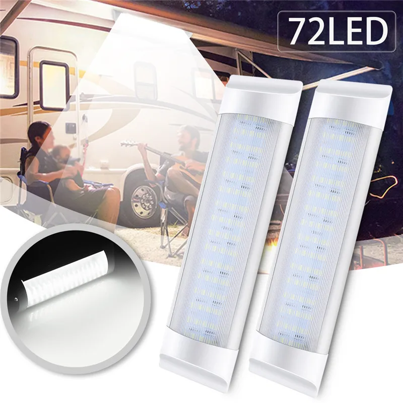 

1Piece 24V Led Light Bar 10W 72 LED White Light Tube with Switch for Lorry Truck RV Boat Interior Light Bar Tube Strip Lamp