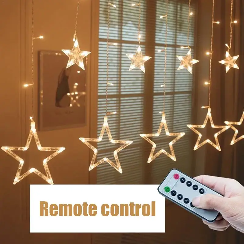 СВЕТОДИОДНАЯ Гирлянда со звездами гирлянда сказочные огни ac220в штепсельная