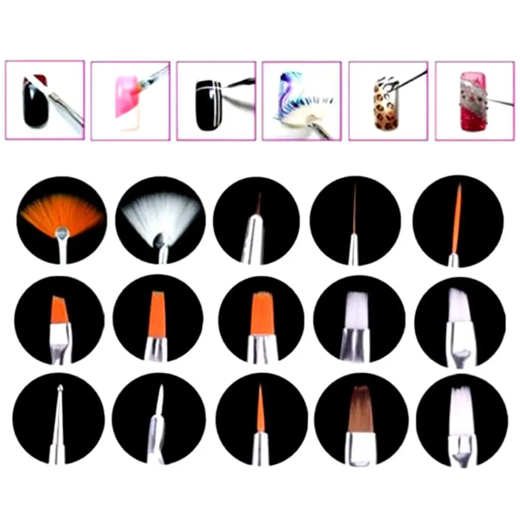 Nail Art нанесение пунктира кисть для маникюра всех типов кожи набор инструментов 1