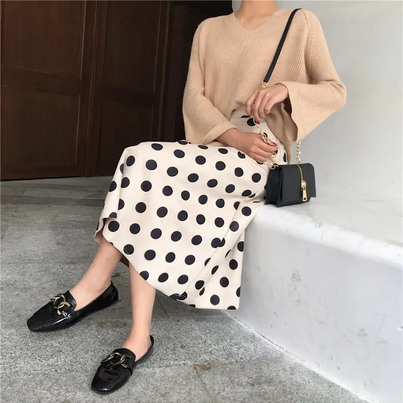 Saia Longa ограниченное предложение хит продаж Faldas Mujer Moda 2019 до середины икры в