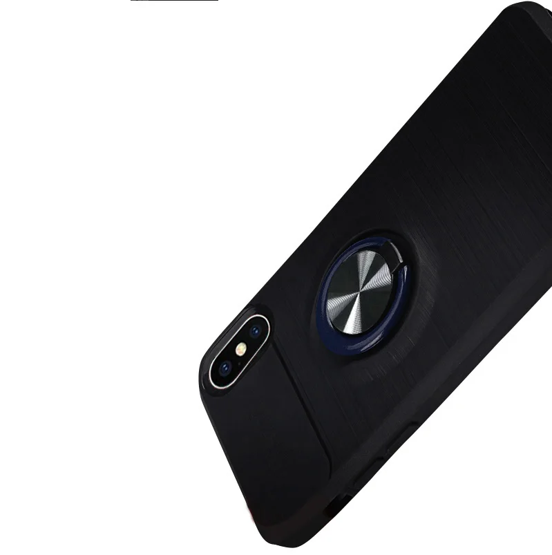 

finger ring holder silicone case for Iphone xs max cases car holder magnetic socket tpu back cover etui kryt tok husa