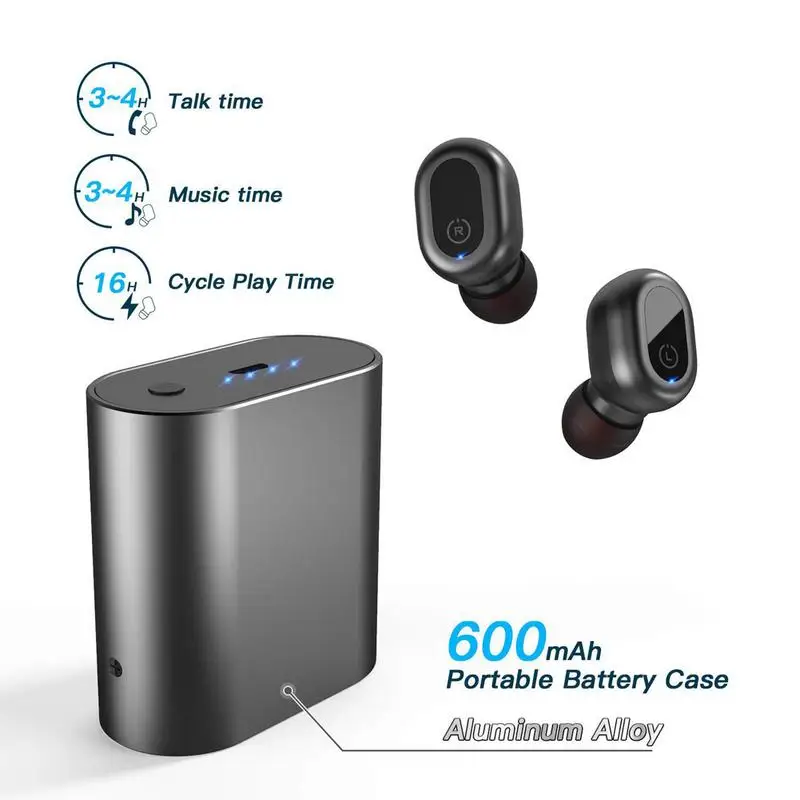 Беспроводной стереонаушники Bluetooth водостойкий 3D стерео аудио Смартфон быстрая
