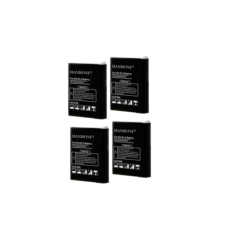4 шт. 1900 мА · ч внешний аккумулятор 5 для Nikon Coolpix P5100 P80 P5000 P90 P530 P500 P510 5200 P100 7900 P4 P6000 3700