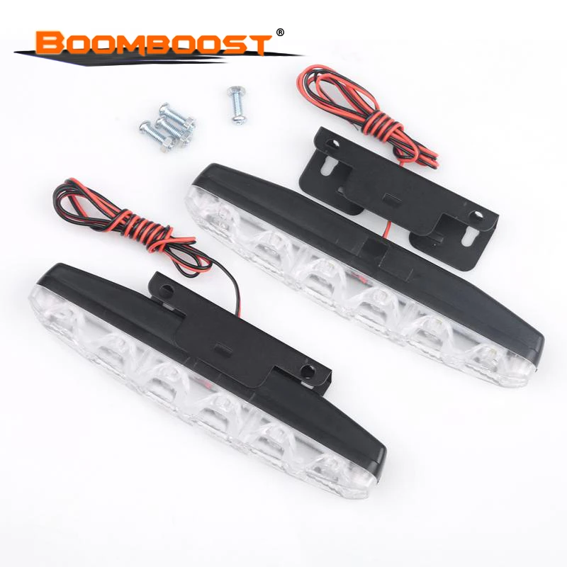 new auto parts 6000K car harpoon fog light 2 piece 12V lamp LED Car-syling Super Bright running | Автомобили и мотоциклы