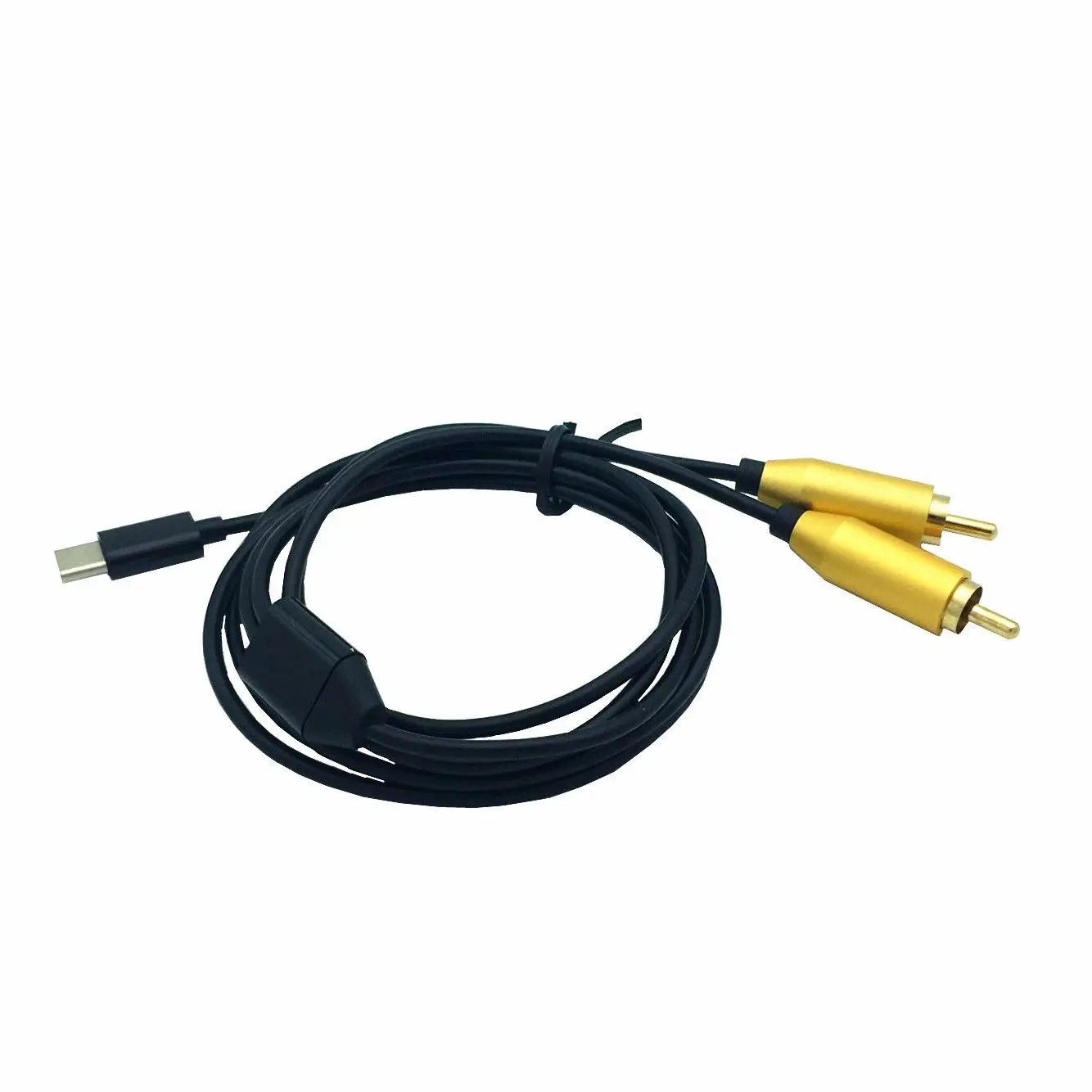 USB Type C папа к двойному RCA Мужской стерео аудио Y сплиттер адаптер Позолоченные