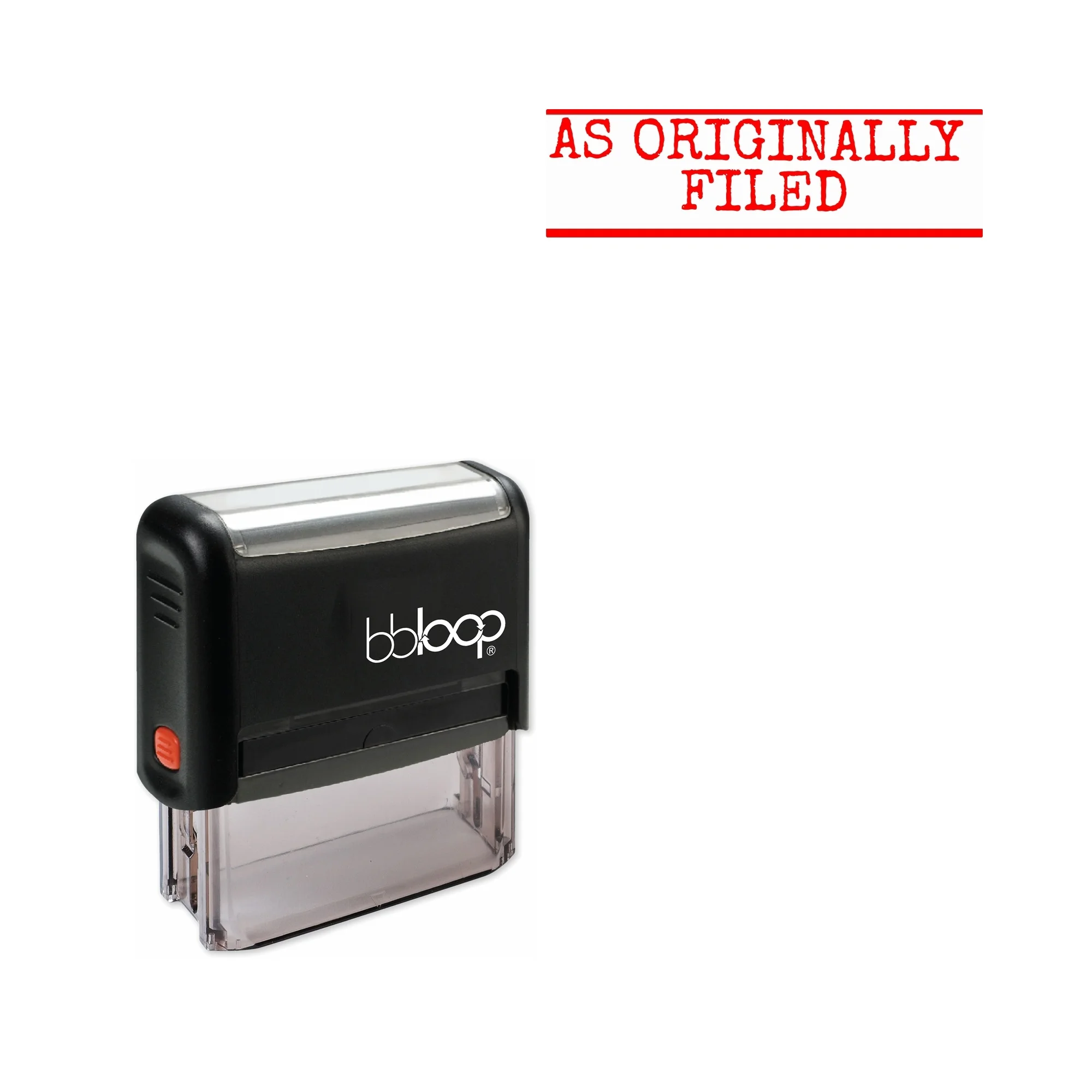 Bbloop как изначально запечатанная самозаполняющаяся офисная печать прямоугольная