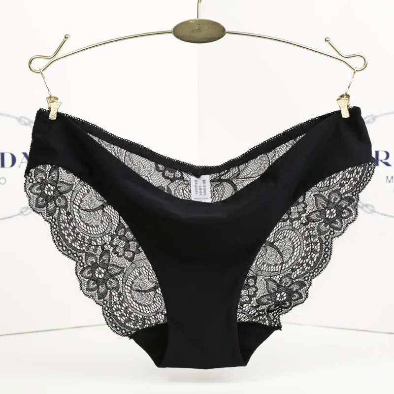 RE Ladies underwear woman panties fancy lace calcinha renda sexy for women traceless crotch of cotton briefs MANYUESHI |