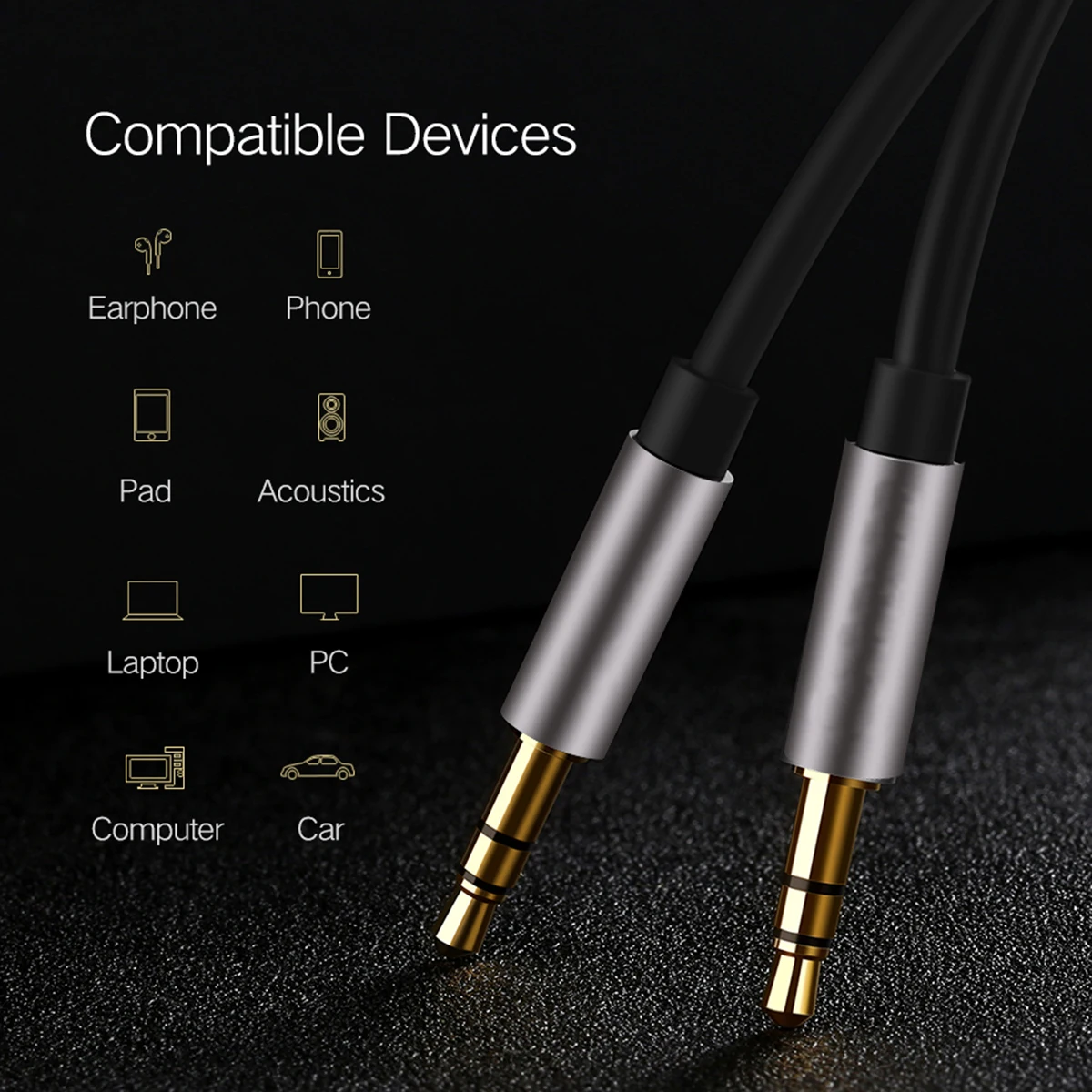 OPQ 3.5mm штекерные j3.5 мм Hi Fi стерео позолоченные Aux аудио кабели для автомобильных