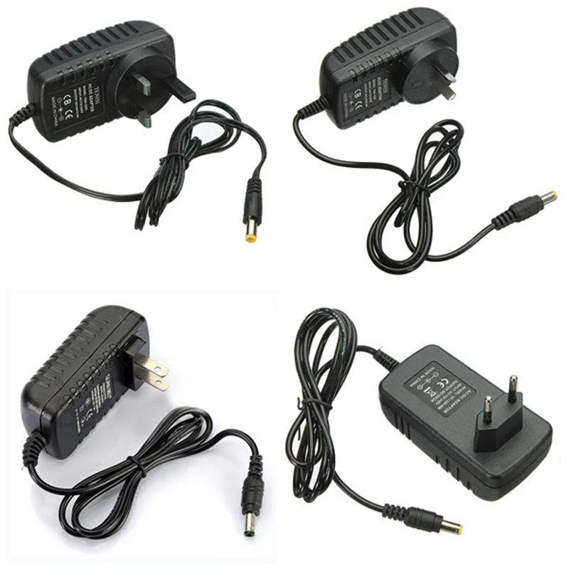 CLAITE AC 100 240V к DC 12V 2A адаптер питания для LED + шнур освещение Трансформатор ЕС США