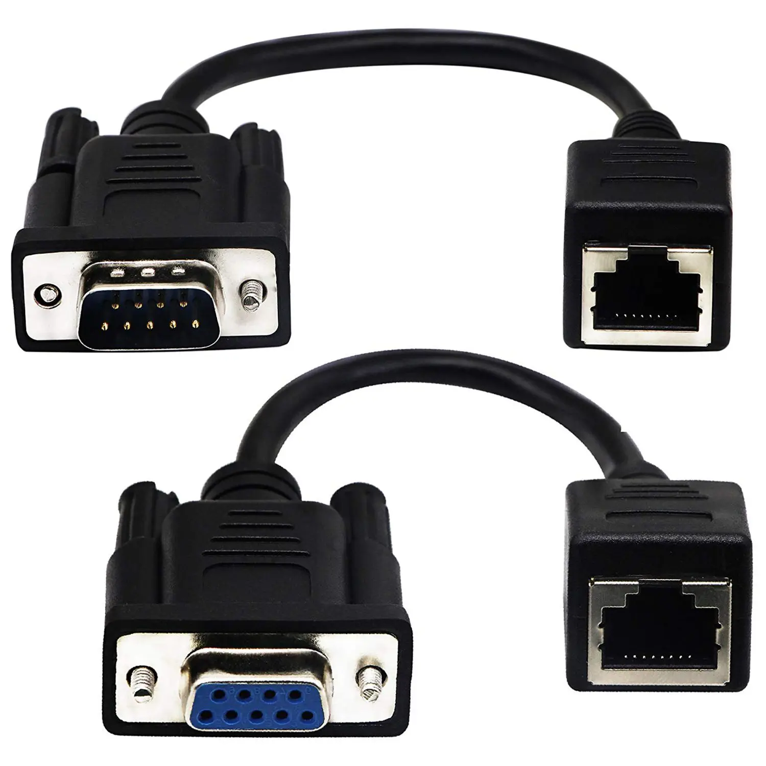 RJ45 к RS232 кабель DB9 9-контактный последовательный порт Женский и папа гнезду Cat5/6