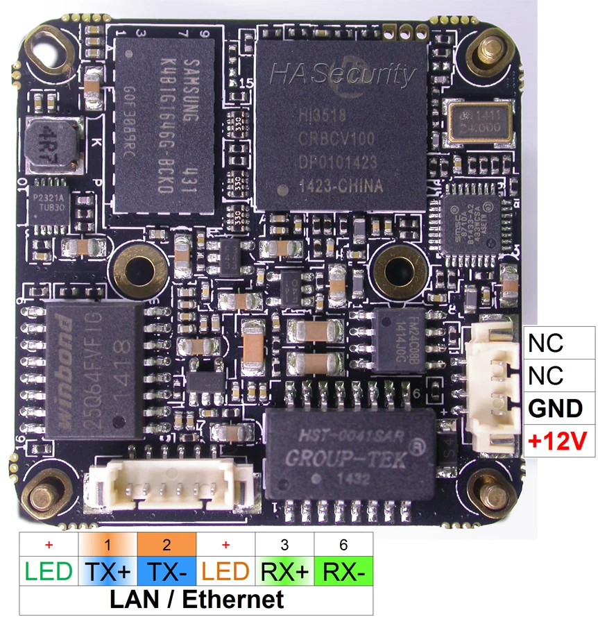 H.264 960P 1/3 &quotSONY Exmor IMX238 CMOS датчик изображения Hi3518C V100 IP камера печатная плата