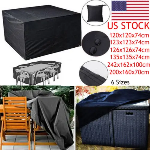 

Heavy Duty Waterproof Rattan Cube Outdoor Cover Garden Patio Furniture Sofa Home