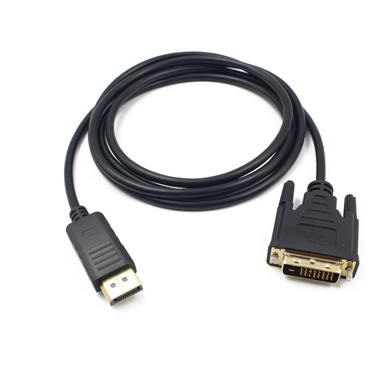 Mini Display Port Male to Adapter 1 8 м DP DVI D 24 + 1Pin кабель конвертер для MacBook Monitor Cable|Кабели VGA| |