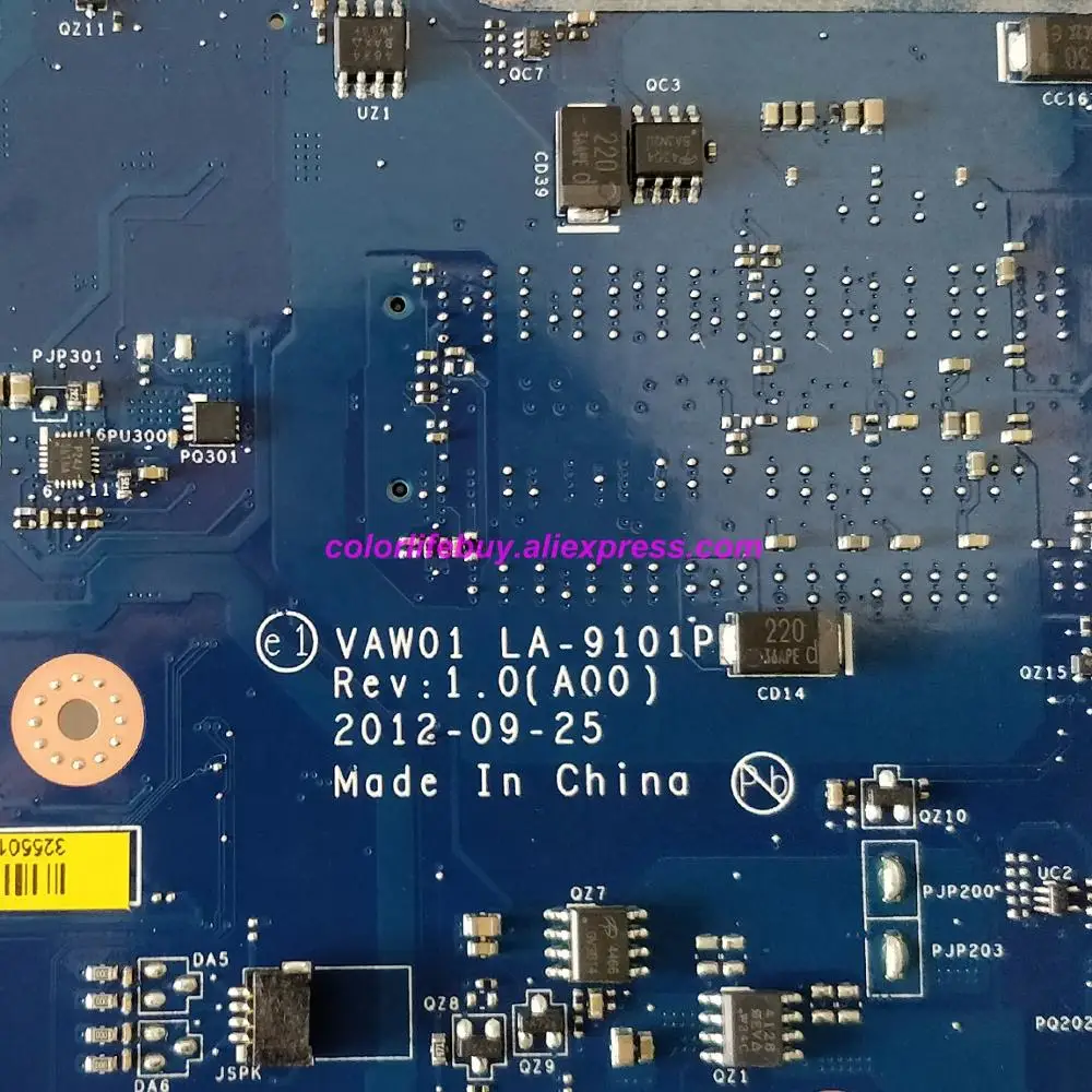 Натуральная CN 00P55V 0P55V VAW01 LA 9101P w i7 3537U ноутбук материнская плата для ноутбука Dell