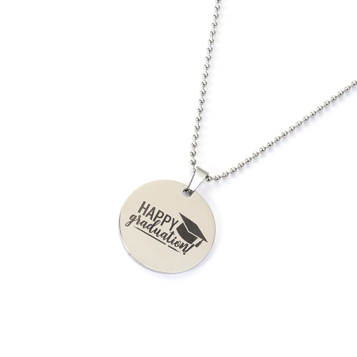 1 шт. красивый подарок из нержавеющей стали кулон Выпускной ожерелье на выпускной