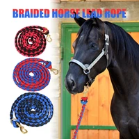 high quality braided horse leading rope braid horses halter with brass snap horse riding horse equipment 2019 2 0m 2 5m 3 0m